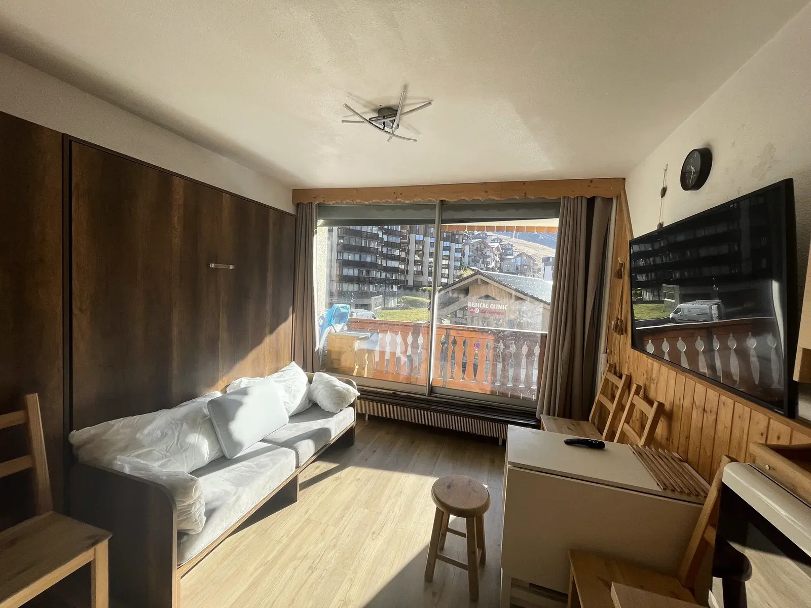Magnificent studio 4 beds ski toe